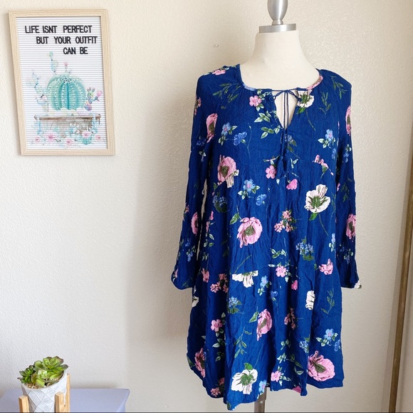 floral tunic dress